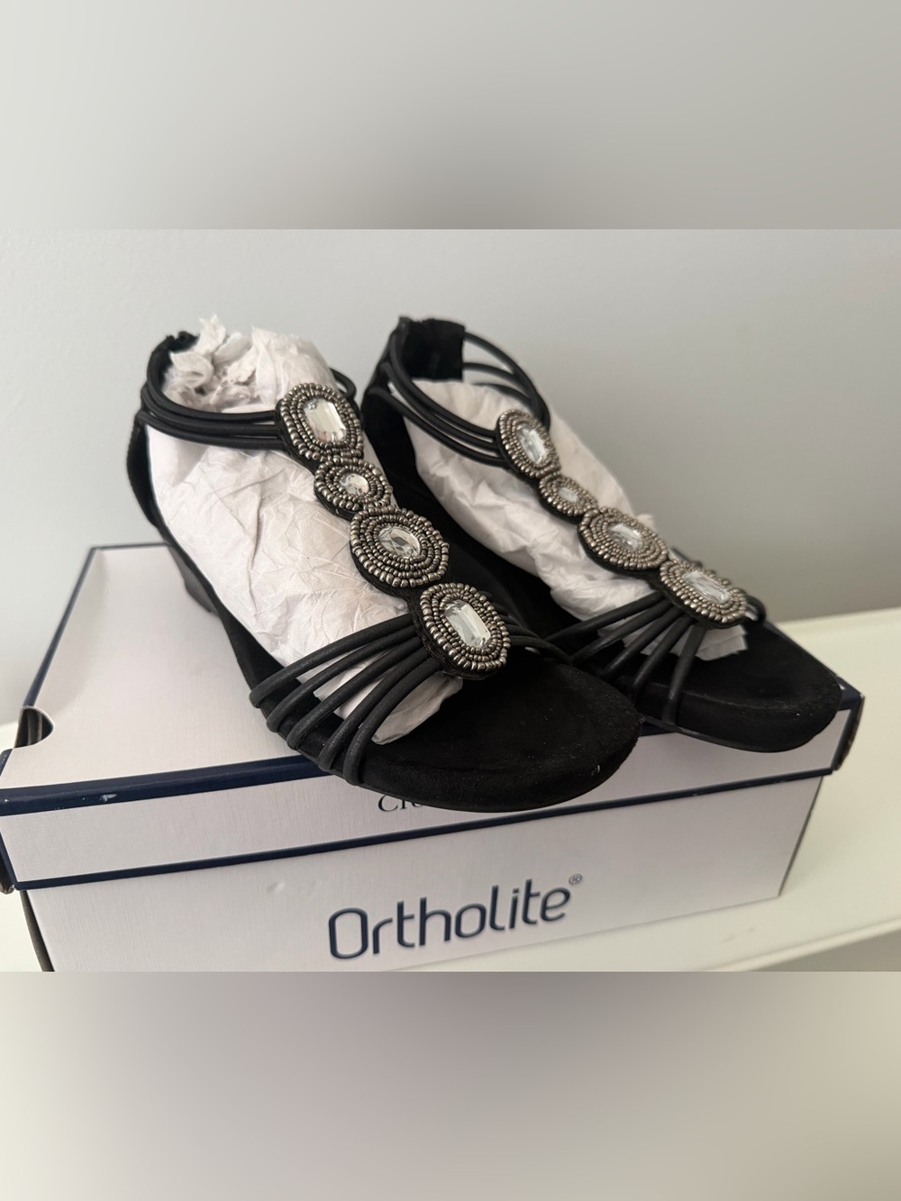 Croft & Barrow Black Meryl Heel and Ortholite Insoles Women’s size 6.5